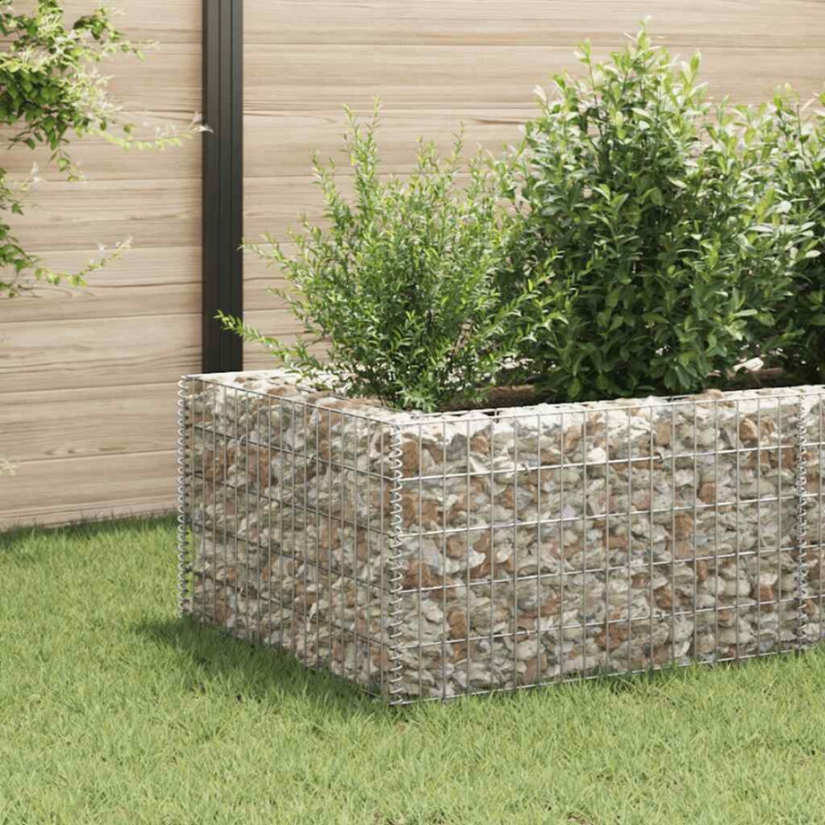 vidaXL Gabion plantenbak verhoogd 360x90x50 cm staal afbeelding 1