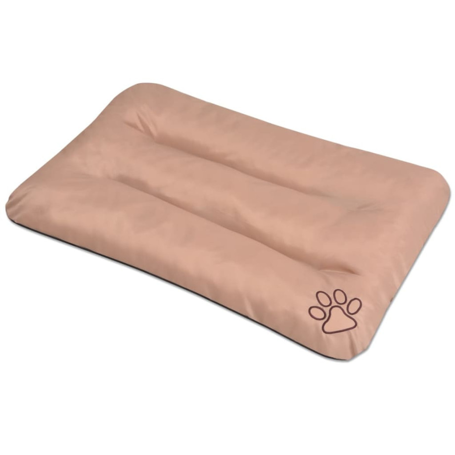 vidaXL Hondenmatras maat XXL beige afbeelding 1