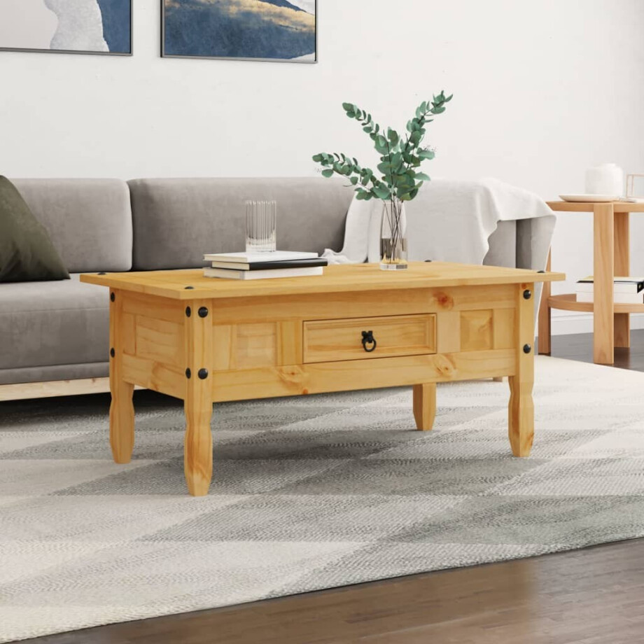 vidaXL Salontafel Mexicaans grenenhout Corona-stijl 100x55x44 cm vidaXL Salontafel Mexicaans grenenhout Corona-stijl 100x55x44 cm afbeelding 1