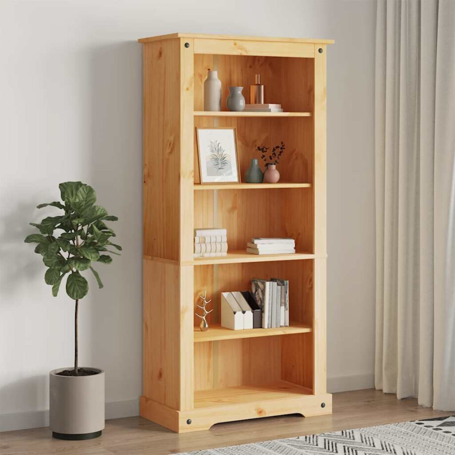 vidaXL Boekenkast met 5 planken Corona-stijl 80x40x170 cm grenenhout afbeelding 1