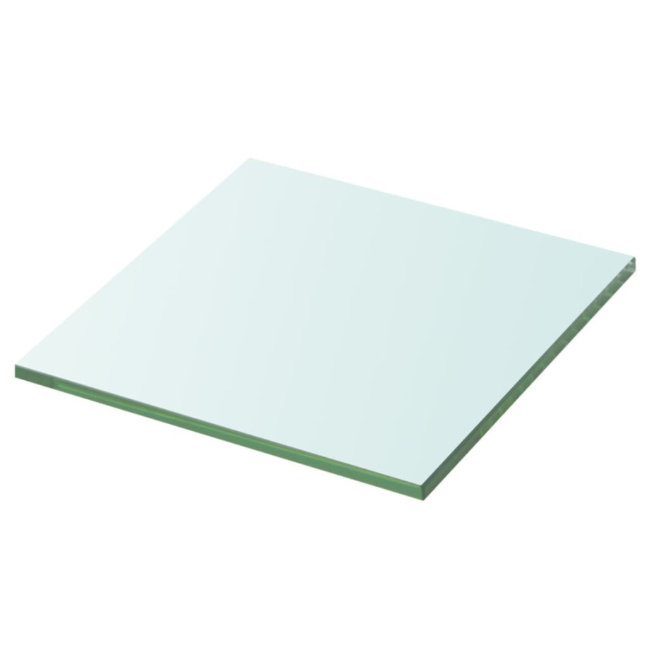 vidaXL Wandschap transparant 20x20 cm glas afbeelding 1