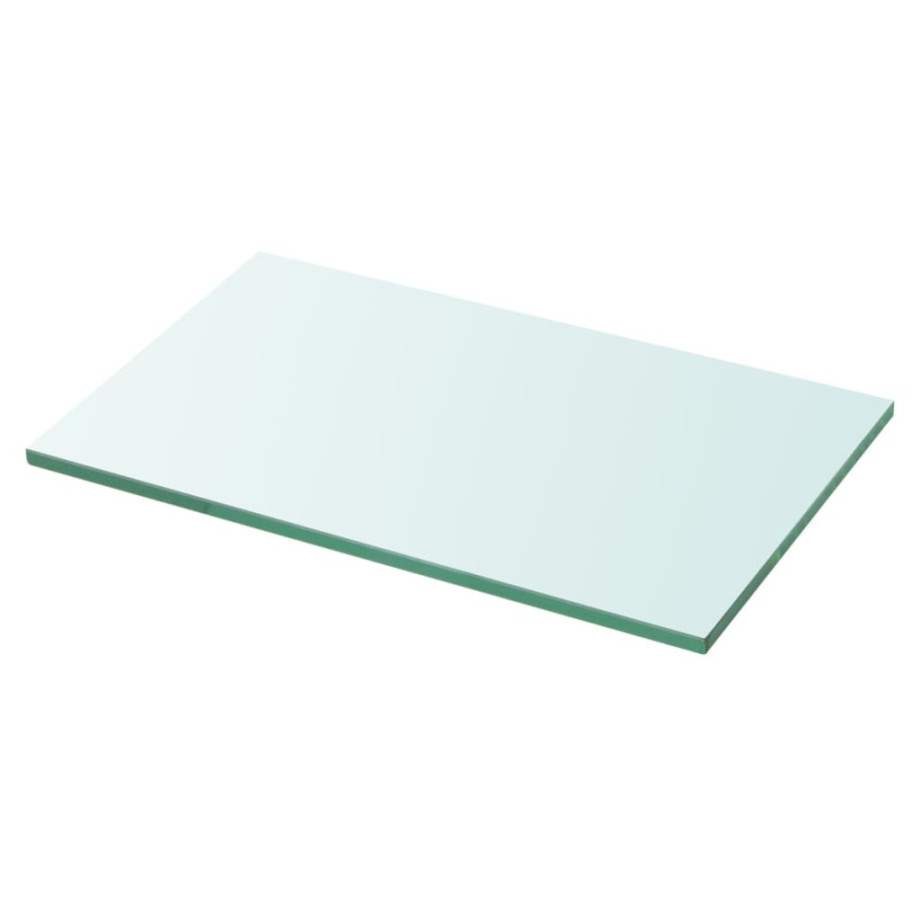 vidaXL Wandschap transparant 30x15 cm glas afbeelding 1