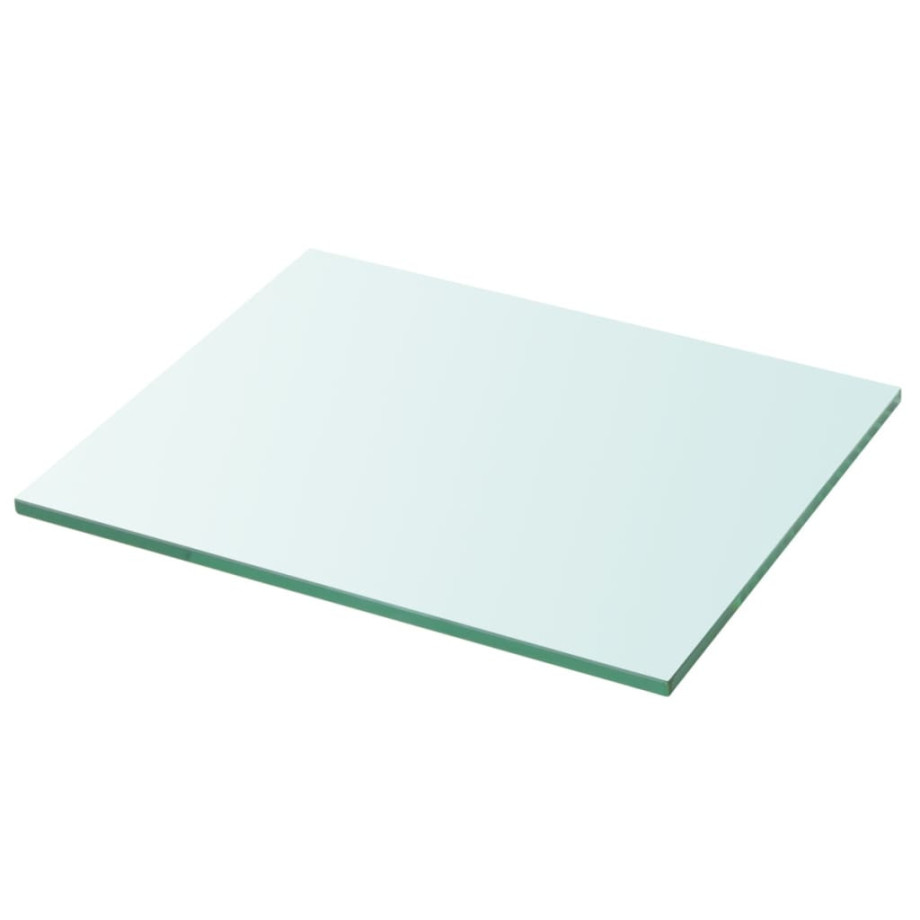 vidaXL Wandschap transparant 30x25 cm glas afbeelding 1