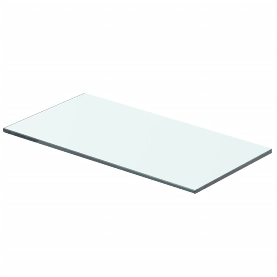 vidaXL Wandschap transparant 40x15 cm glas afbeelding 1