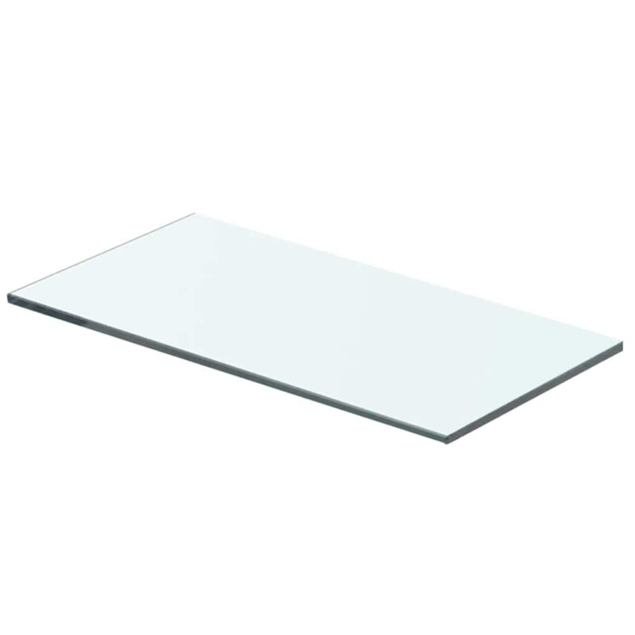 vidaXL Wandschap transparant 40x15 cm glas afbeelding 1