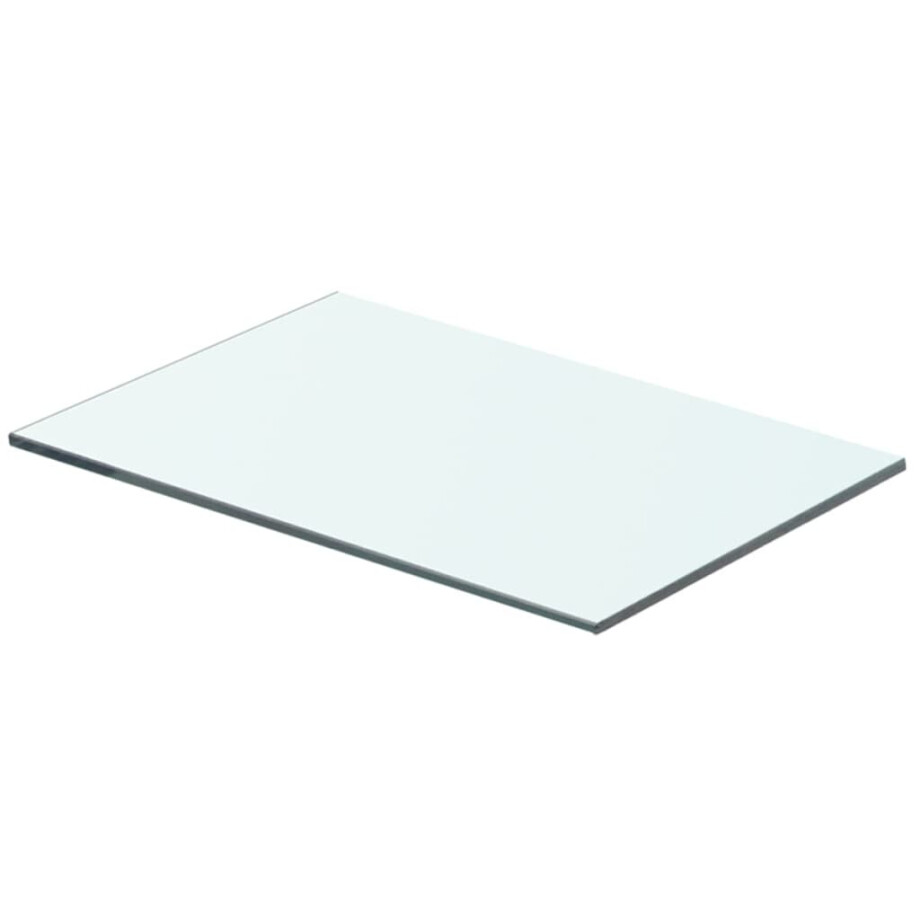 vidaXL Wandschap transparant 40x20 cm glas afbeelding 1