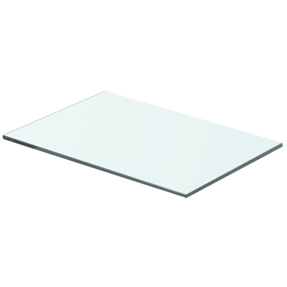 vidaXL Wandschap transparant 40x20 cm glas afbeelding 1