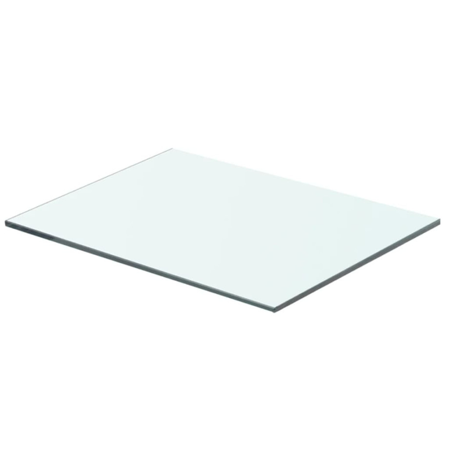 vidaXL Wandschap transparant 40x25 cm glas afbeelding 1