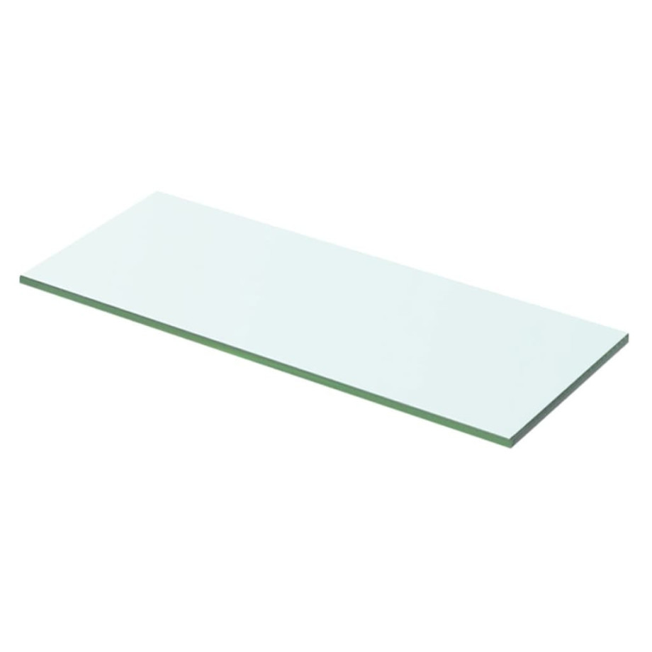 vidaXL Wandschap transparant 50x15 cm glas afbeelding 1