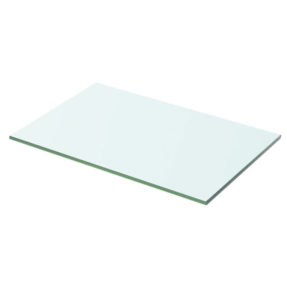 vidaXL Wandschap transparant 50x25 cm glas afbeelding 1