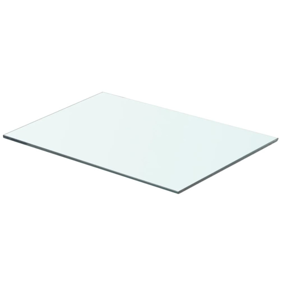 vidaXL Wandschap transparant 50x30 cm glas afbeelding 1