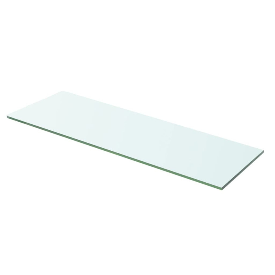 vidaXL Wandschap transparant 60x15 cm glas afbeelding 1