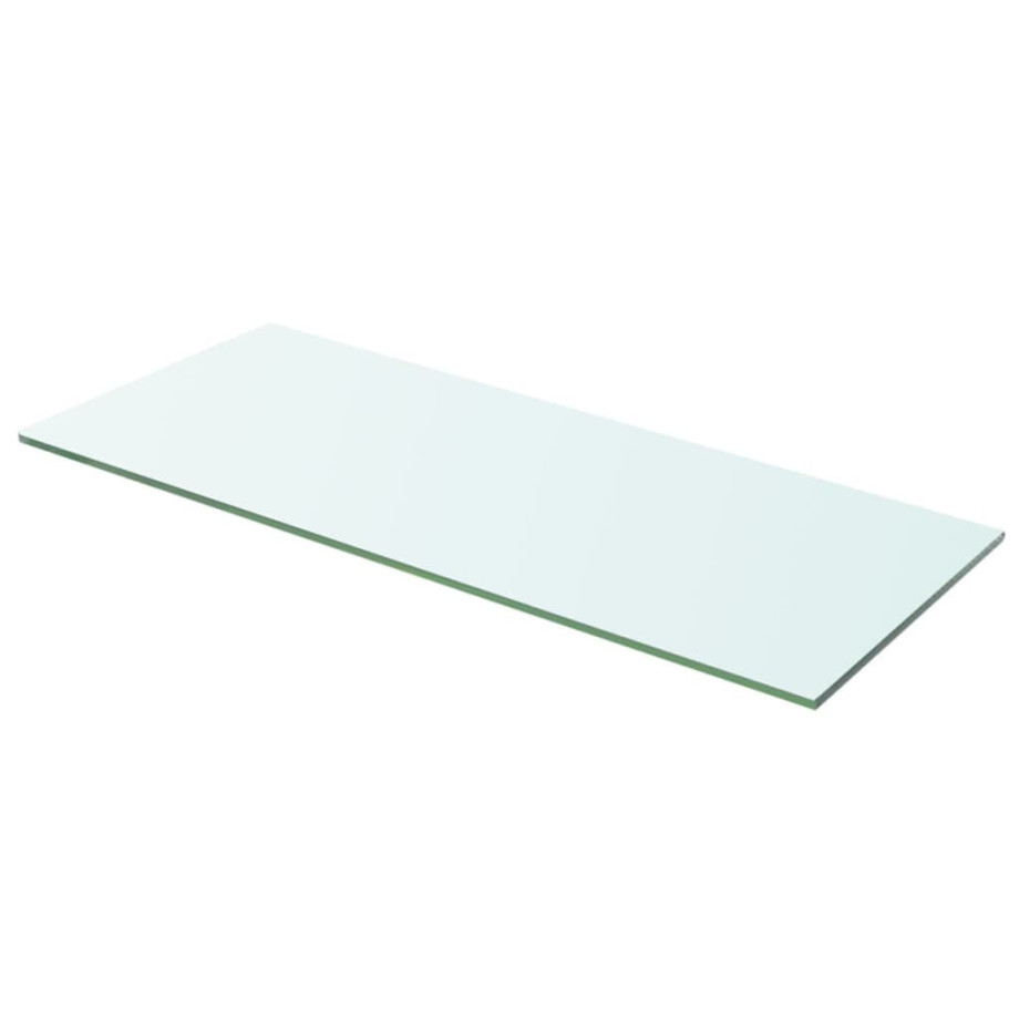 vidaXL Wandschap transparant 60x20 cm glas afbeelding 1