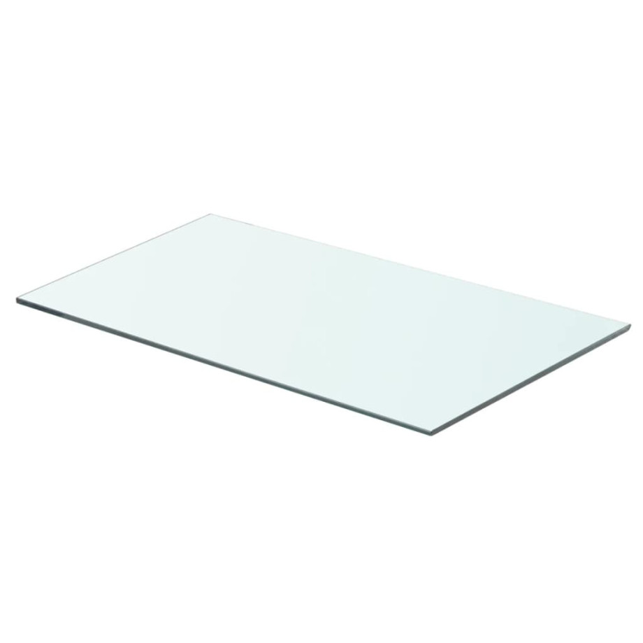 vidaXL Wandschap transparant 60x30 cm glas afbeelding 1