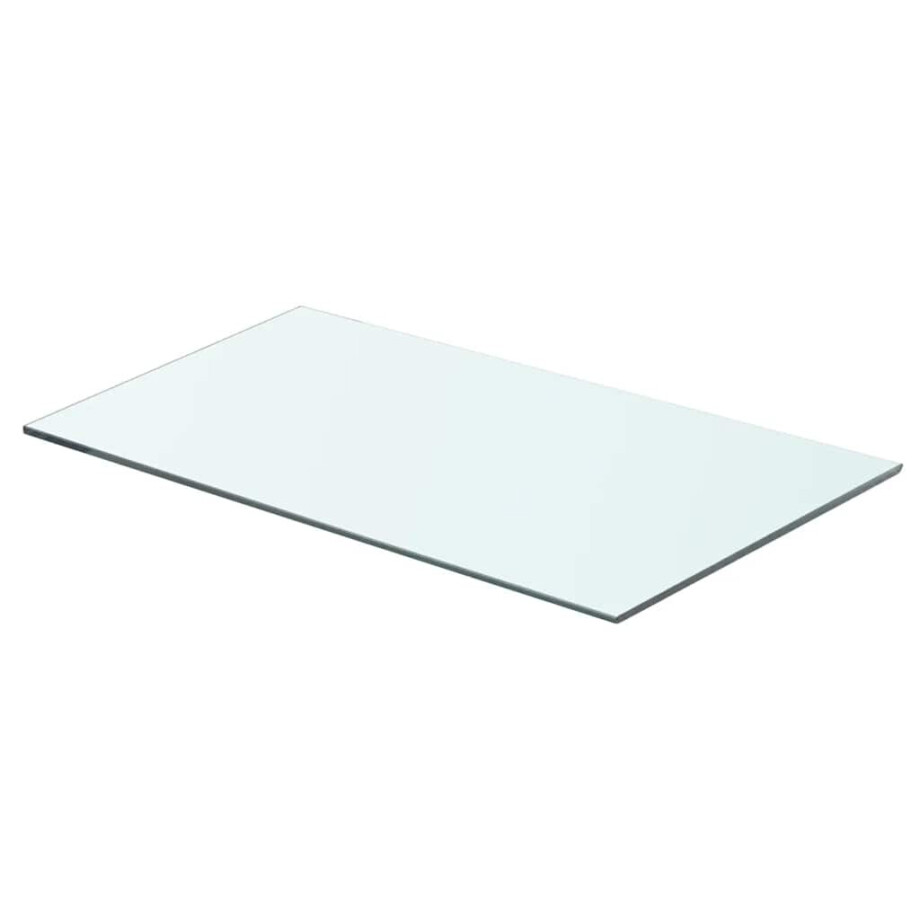 vidaXL Wandschap transparant 60x30 cm glas afbeelding 1