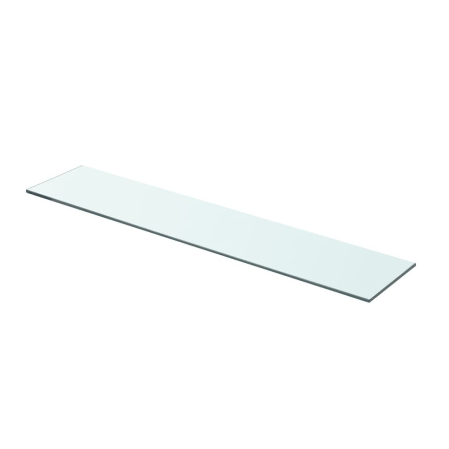 vidaXL Wandschap transparant 70x15 cm glas afbeelding 1