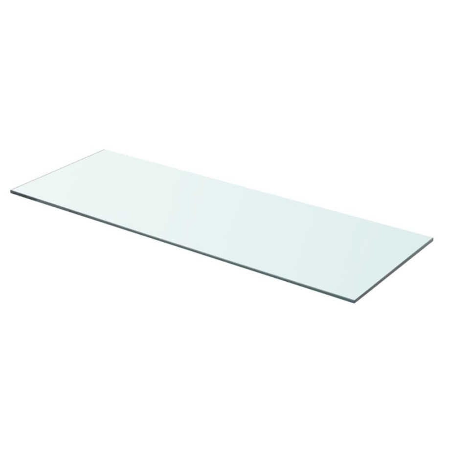 vidaXL Wandschap transparant 70x25 cm glas afbeelding 1