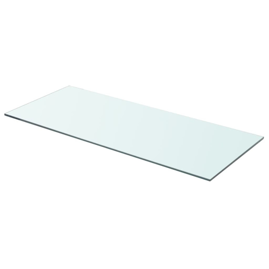 vidaXL Wandschap transparant 70x30 cm glas afbeelding 1