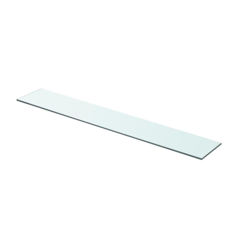 vidaXL Wandschap transparant 80x12 cm glas afbeelding 1