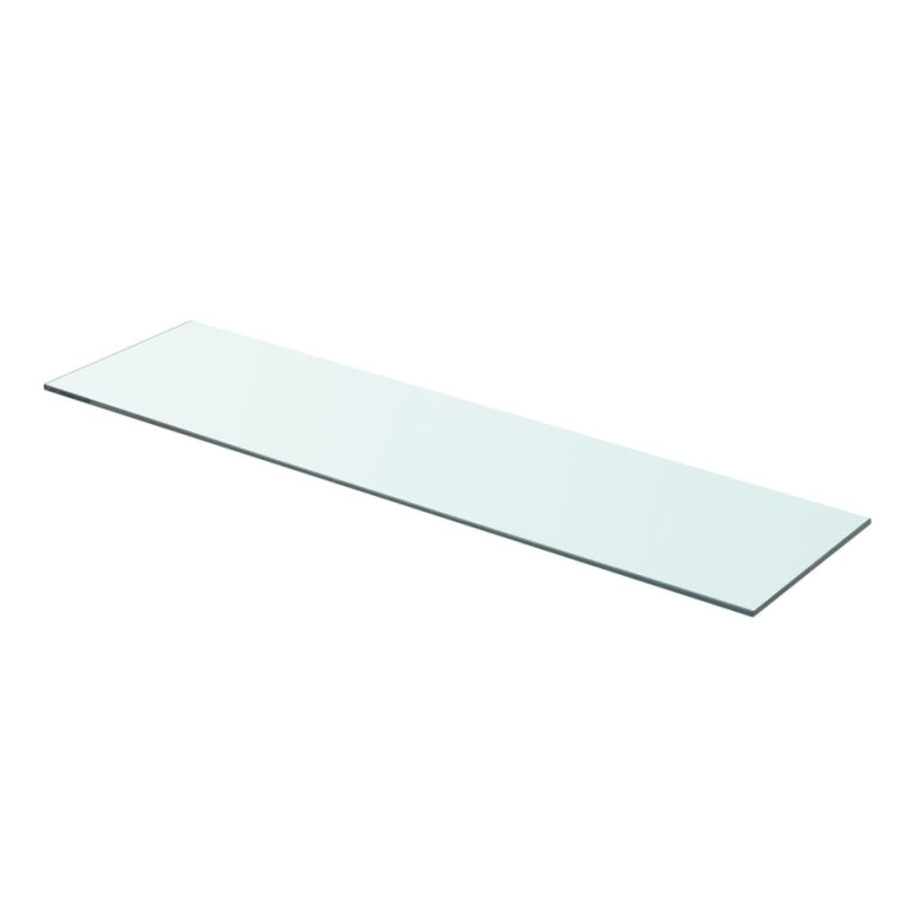 vidaXL Wandschap transparant 80x20 cm glas afbeelding 1