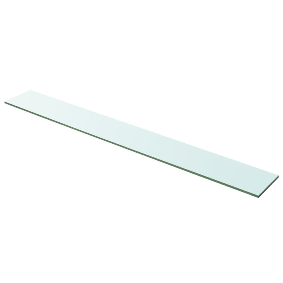 vidaXL Wandschap transparant 100x12 cm glas afbeelding 1