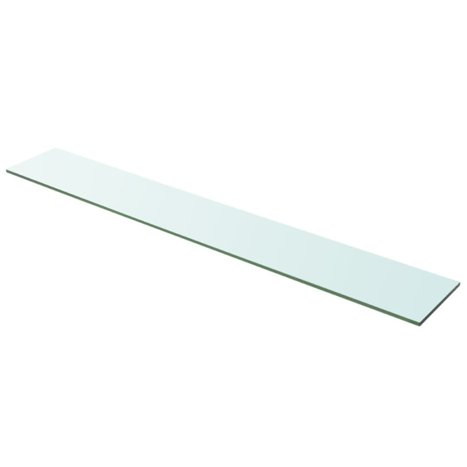 vidaXL Wandschap transparant 100x15 cm glas afbeelding 1