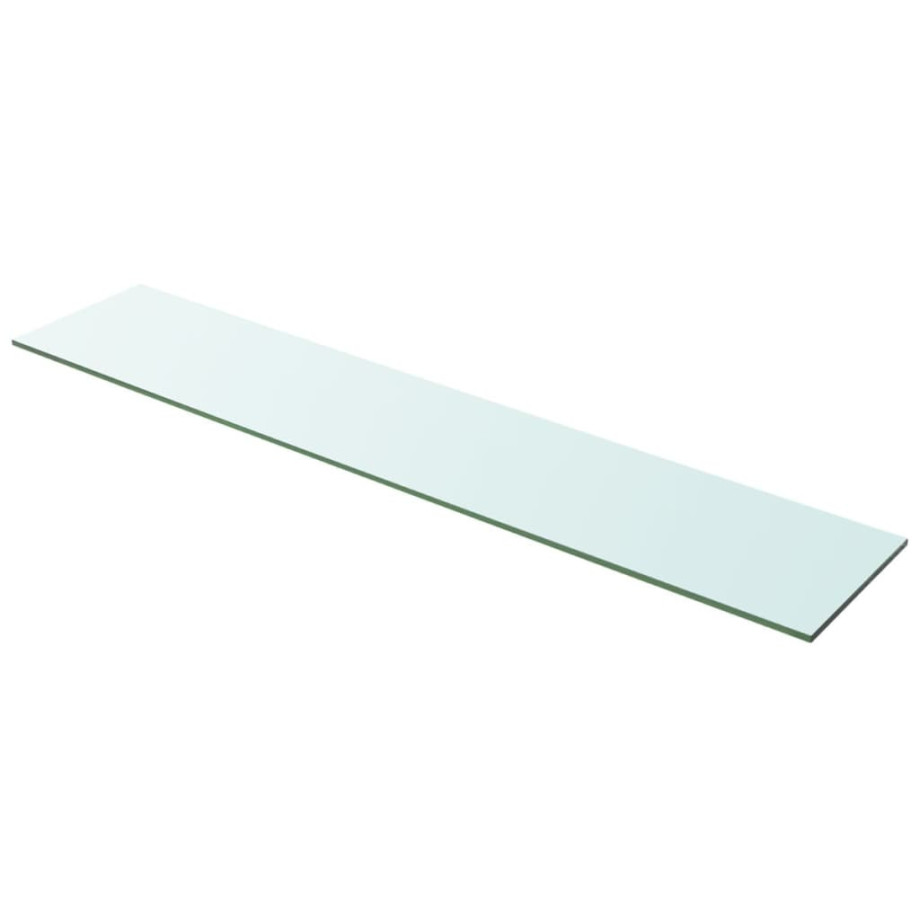 vidaXL Wandschap transparant 100x20 cm glas afbeelding 1