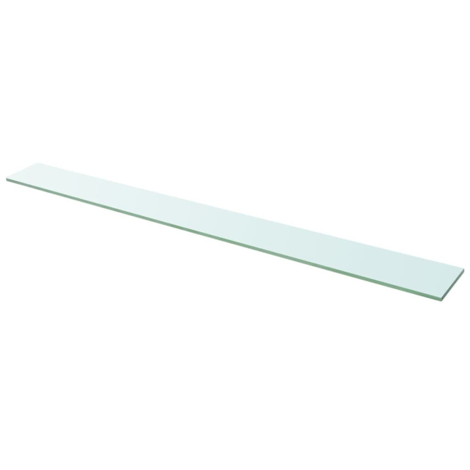 vidaXL Wandschap transparant 110x12 cm glas afbeelding 1