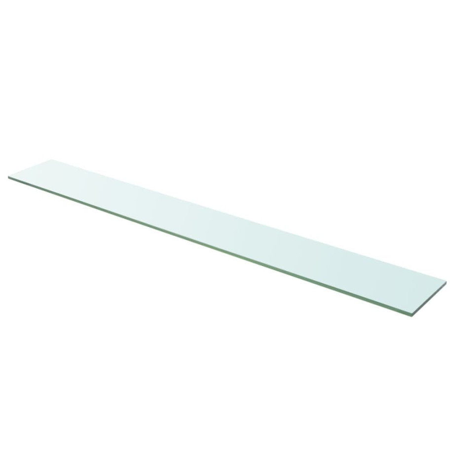 vidaXL Wandschap transparant 110x15 cm glas afbeelding 1