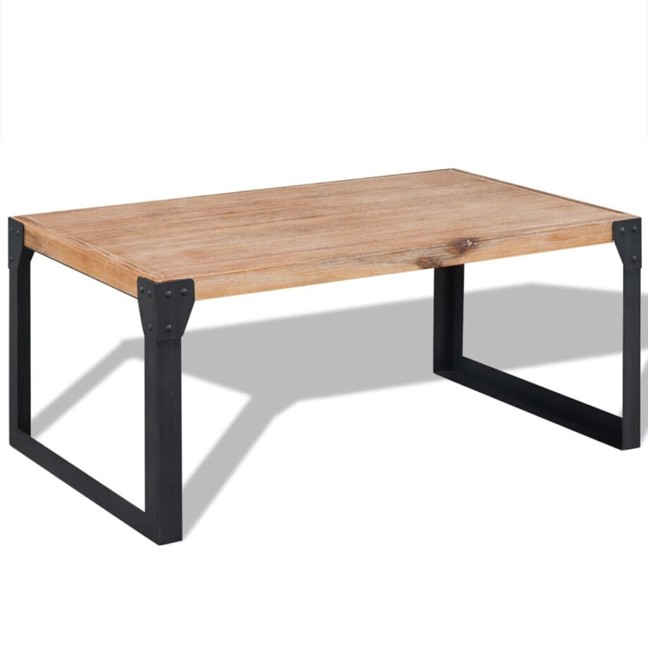 vidaXL Salontafel 100x60x45 cm massief acaciahout afbeelding 1
