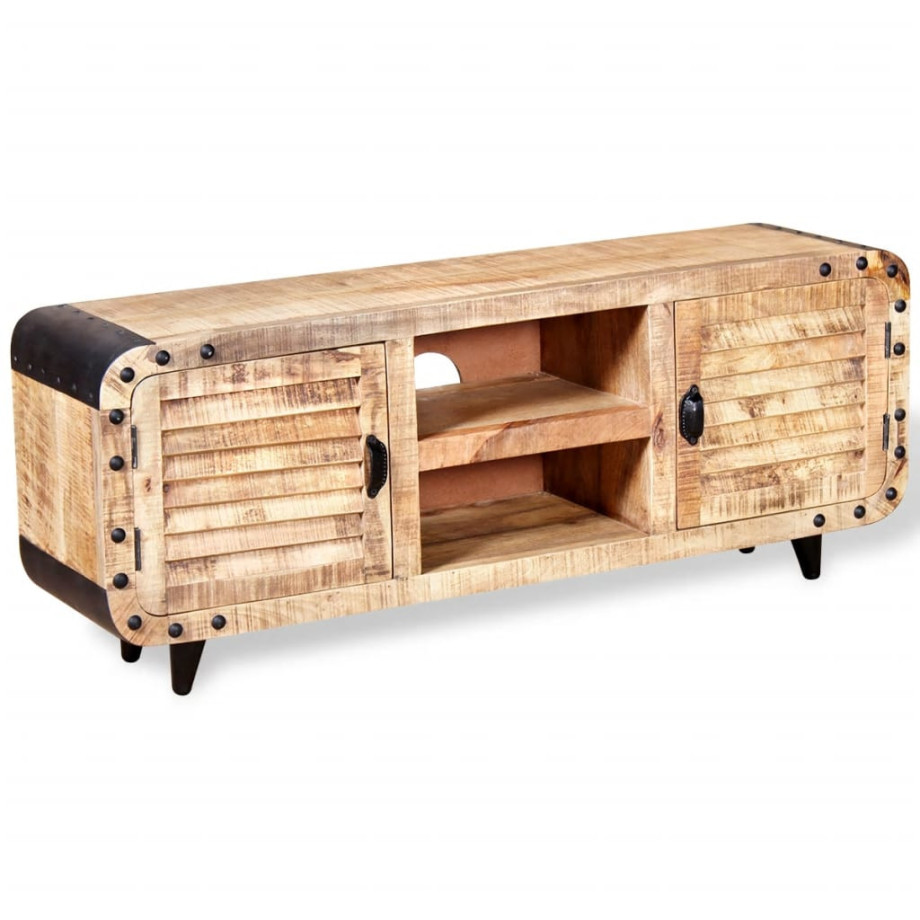 vidaXL Tv-meubel 120x30x50 cm massief mangohout afbeelding 1