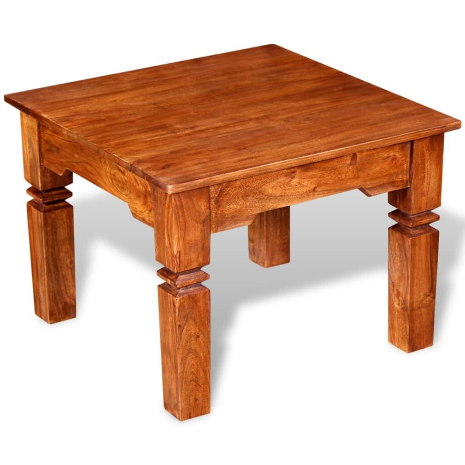 vidaXL Salontafel 60x60x45 cm massief hout afbeelding 1