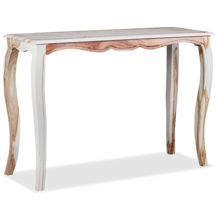 vidaXL Wandtafel 110x40x76 cm massief sheeshamhout afbeelding 1