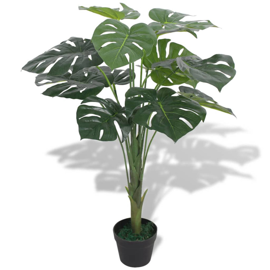 vidaXL Kunst monstera plant met pot 70 cm groen afbeelding 1