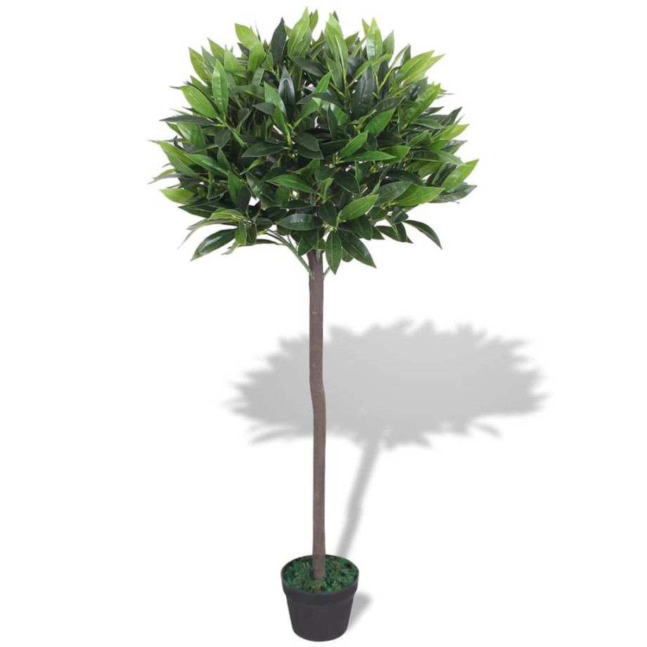 vidaXL Kunst laurierboom plant met pot 125 cm groen afbeelding 1