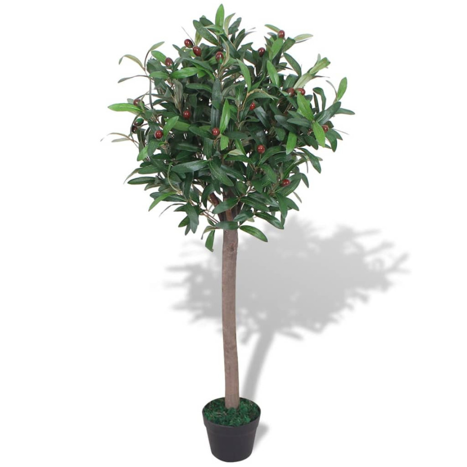 vidaXL Kunst laurierboom plant met pot 120 cm groen afbeelding 1