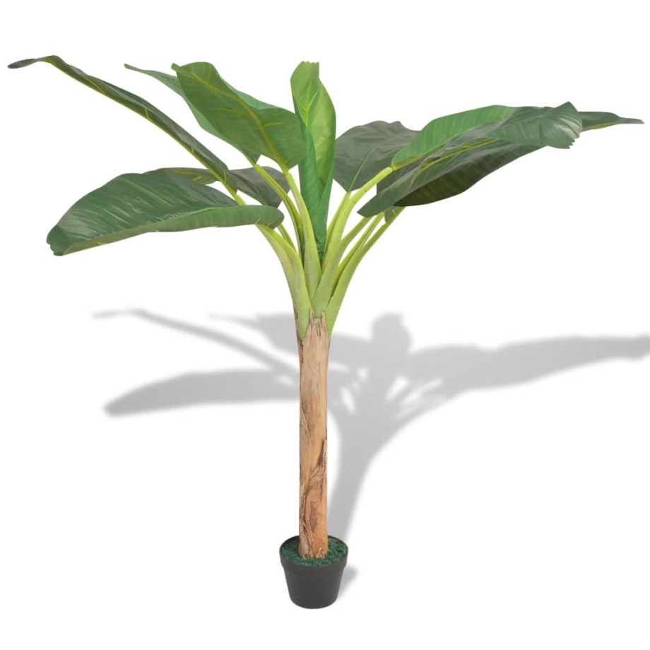 vidaXL Kunst bananenboom plant met pot 150 cm groen afbeelding 1