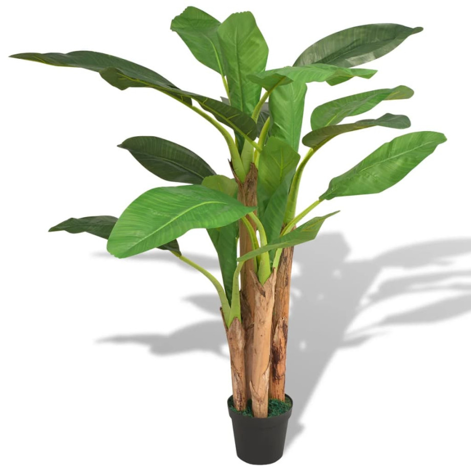 vidaXL Kunst bananenboom plant met pot 175 cm groen afbeelding 1