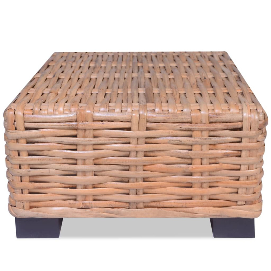 vidaXL Salontafel natuurlijk rattan 45x45x30 cm afbeelding 1