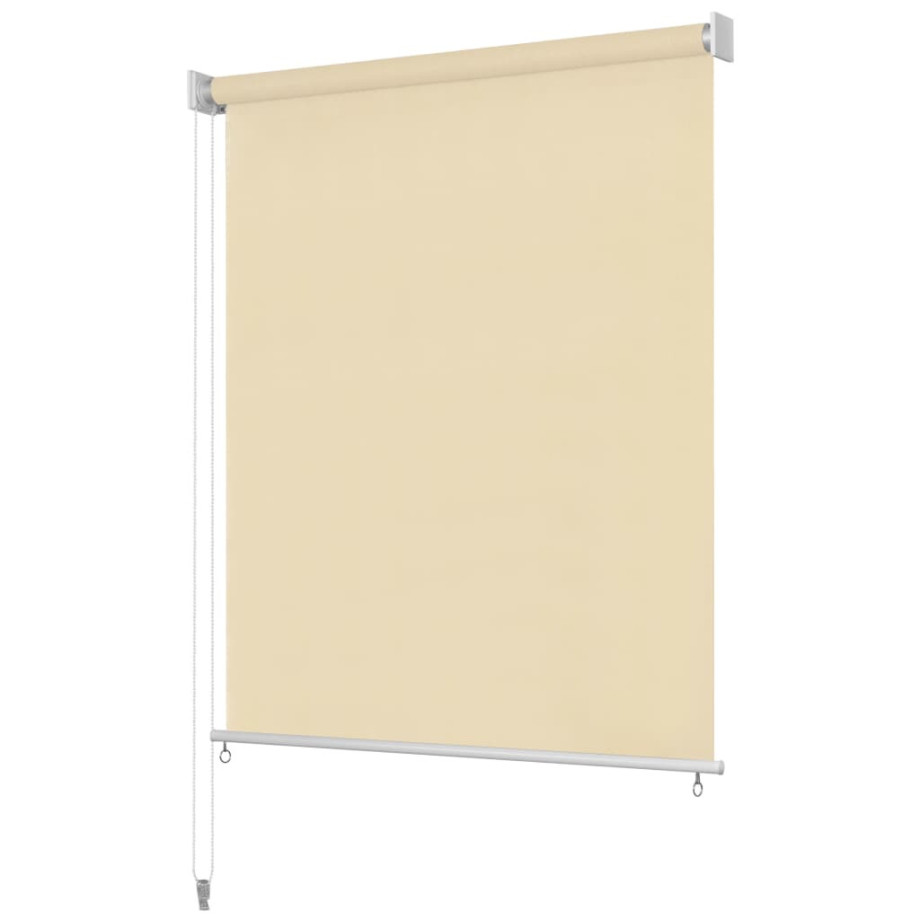 vidaXL Rolgordijn voor buiten 220x140 cm crème afbeelding 1