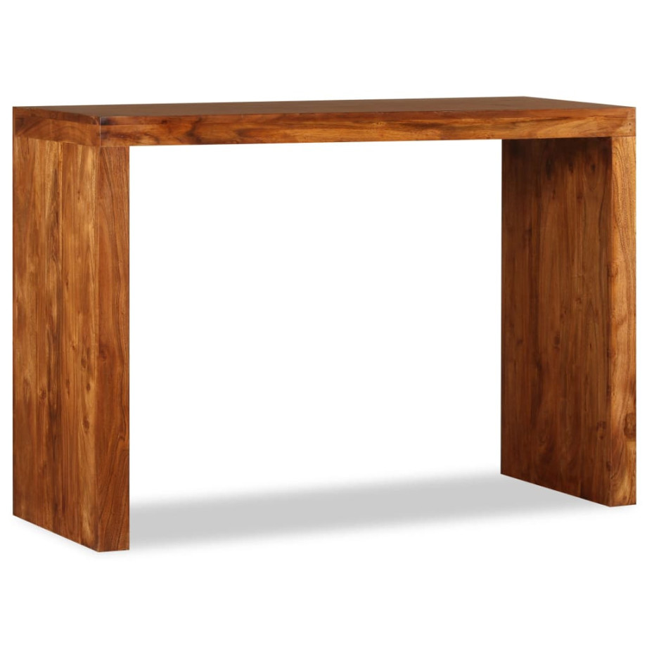 vidaXL Wandtafel 110x40x76 cm hout met honingkleurige afwerking afbeelding 1