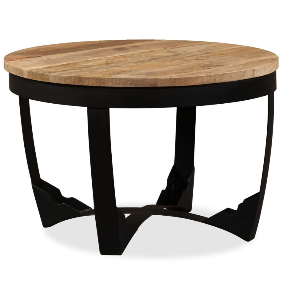vidaXL Salontafel 60x40 cm massief ruw mangohout vidaXL Salontafel 60x40 cm massief ruw mangohout afbeelding 1