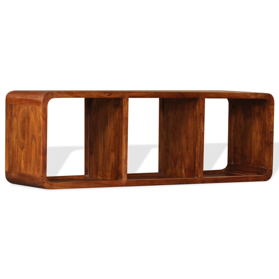 vidaXL Tv-meubel 120x30x40 cm massief hout met honingafwerking afbeelding 1