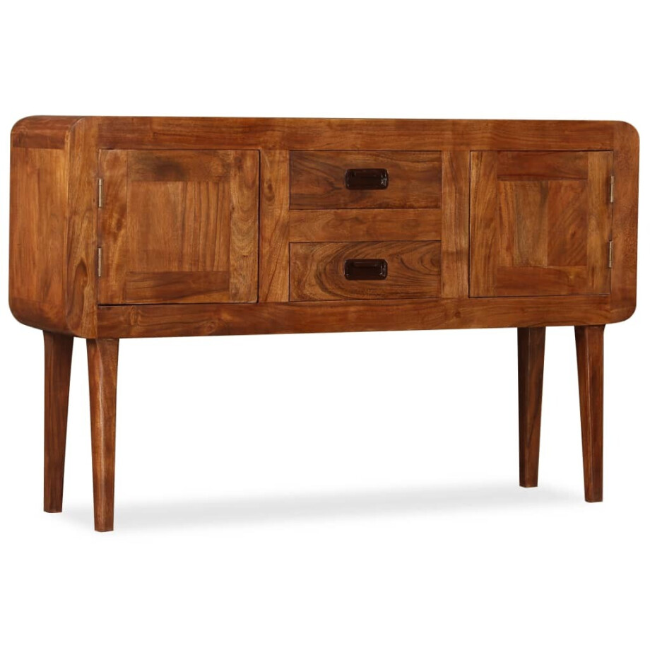 vidaXL Dressoir 120x30x75 cm massief hout met honingafwerking vidaXL Dressoir 120x30x75 cm massief hout met honingafwerking afbeelding 1