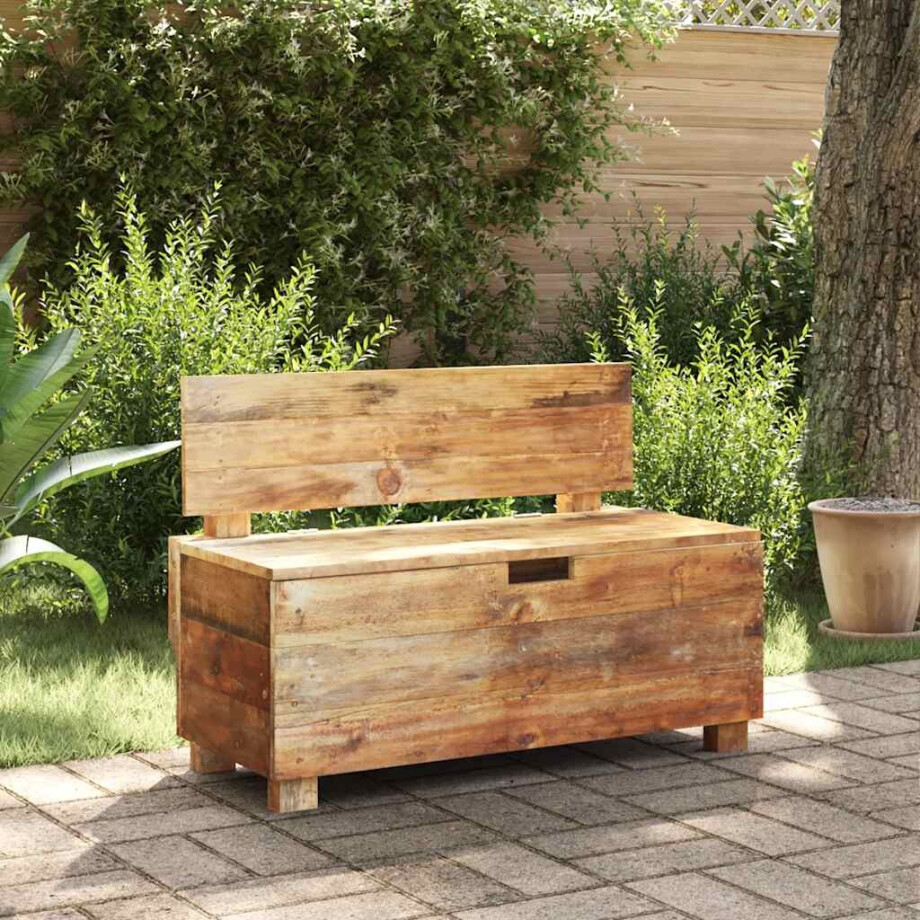 vidaXL Bank 86x40x60 cm massief mahoniehout afbeelding 1