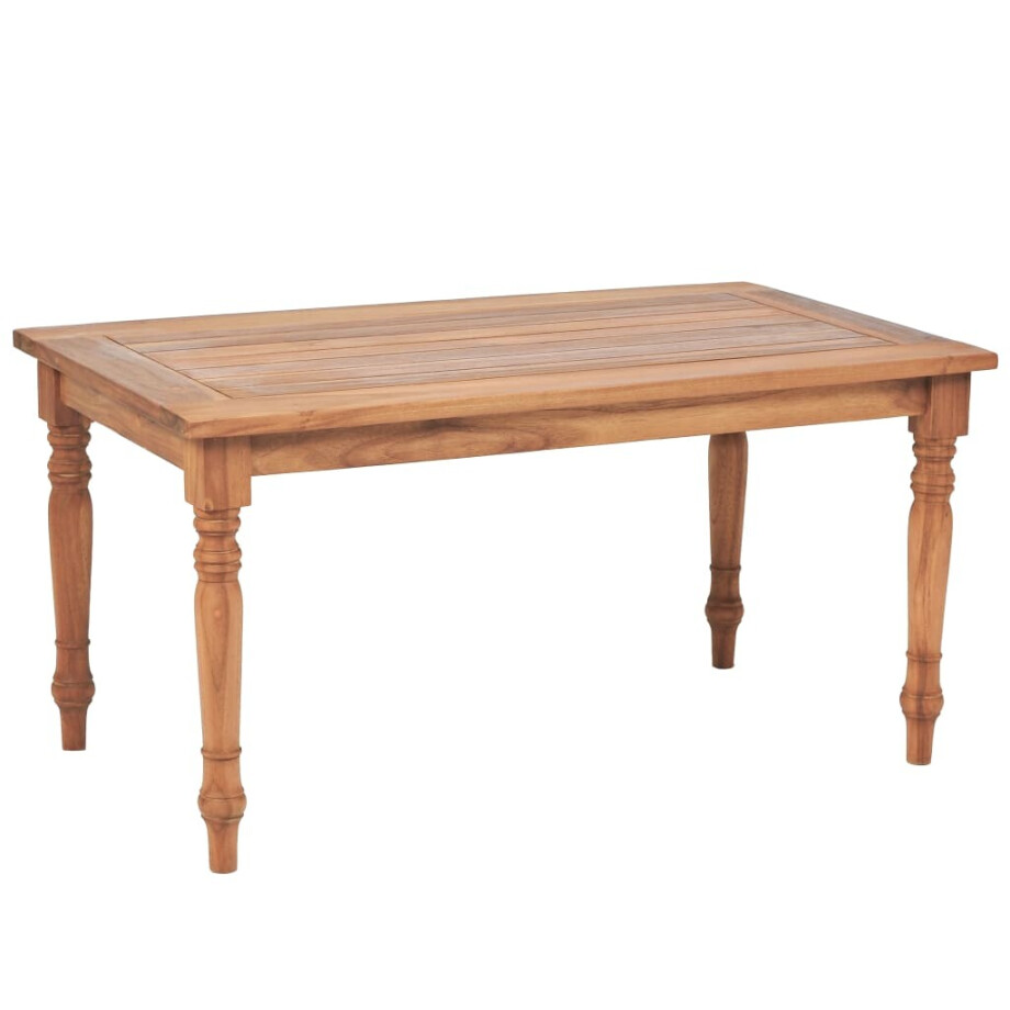 vidaXL Salontafel Batavia 90x50x45 cm teakhout afbeelding 1