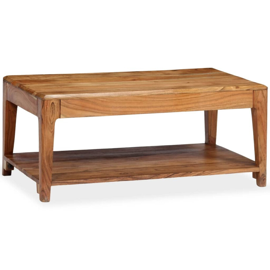 vidaXL Salontafel 88x50x38 cm massief hout afbeelding 1
