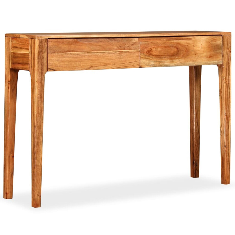 vidaXL Wandtafel 118x30x80 cm massief hout vidaXL Wandtafel 118x30x80 cm massief hout afbeelding 1