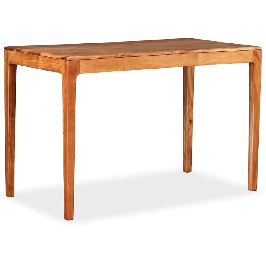 vidaXL Eettafel 118x60x76 cm massief hout vidaXL Eettafel 118x60x76 cm massief hout afbeelding 1