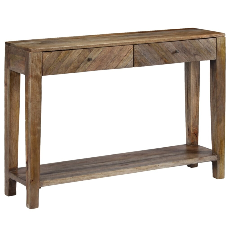 vidaXL Wandtafel 118x30x80 cm massief mangohout vidaXL Wandtafel 118x30x80 cm massief mangohout afbeelding 1